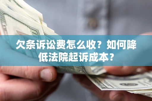 北京欠条诉讼费怎么收？如何降低法院起诉成本？